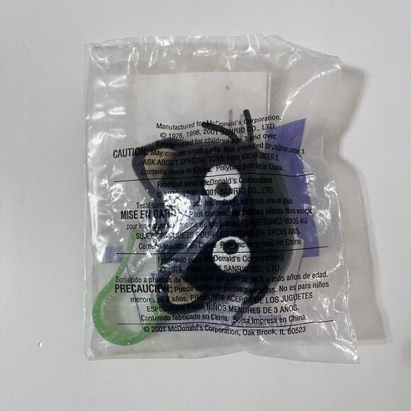 Sanrio Chococat #8 Bag Clip Plush McDonald's Happy Meal Toy Sealed 2001 - Picture 3 of 4